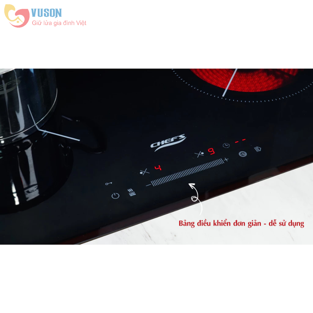 Bếp từ đôi Chefs EH-MIX366 - Hàng chính hãng