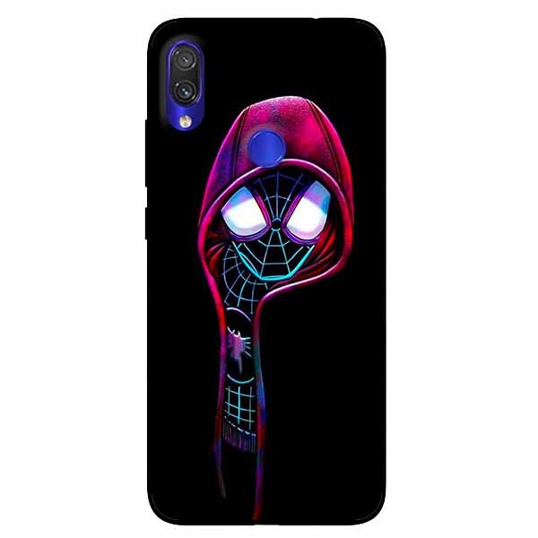 Ốp lưng in cho Xiaomi Redmi Note 7 Nhện Đen