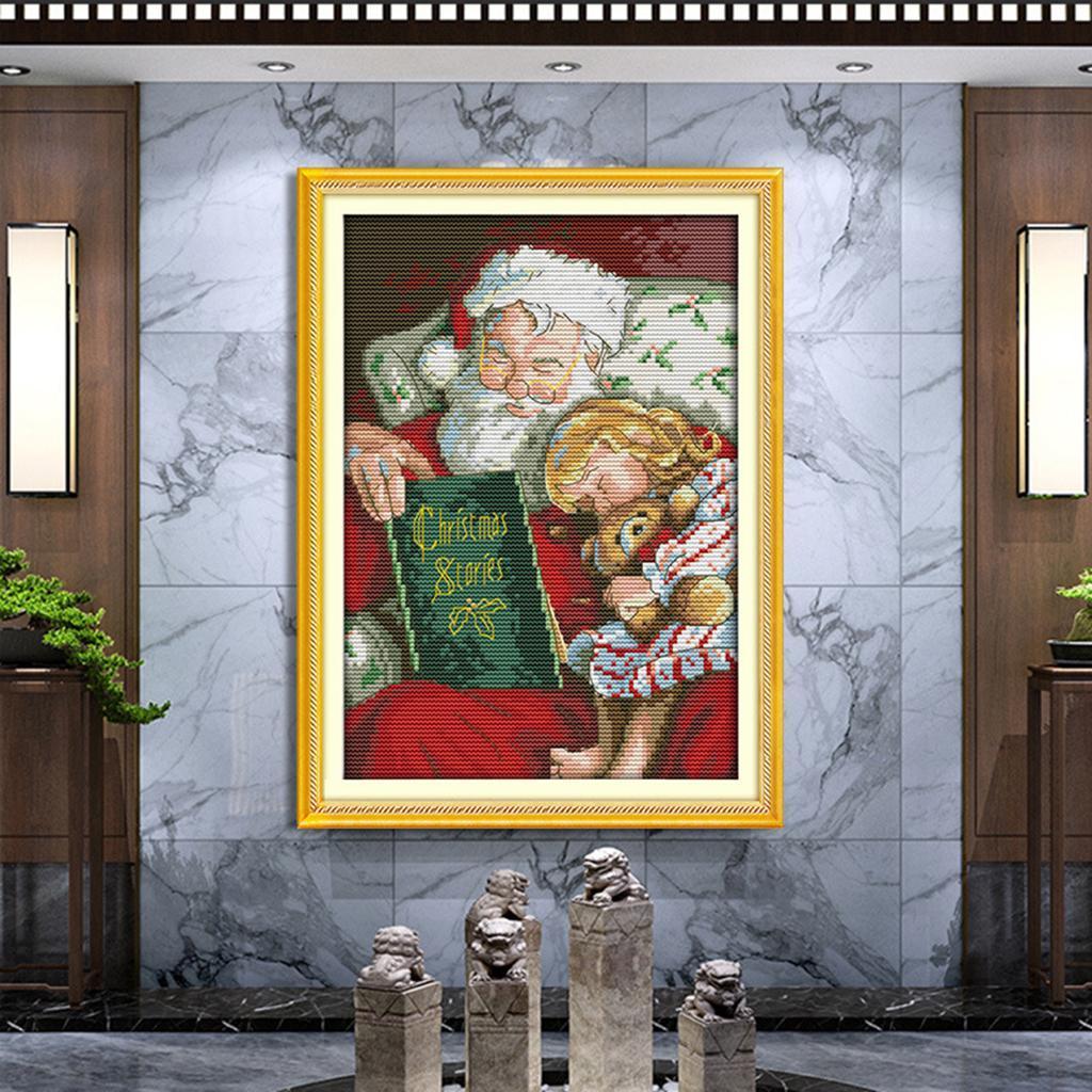 Stamped Kits Santa Claus Needlepoint for Frameless