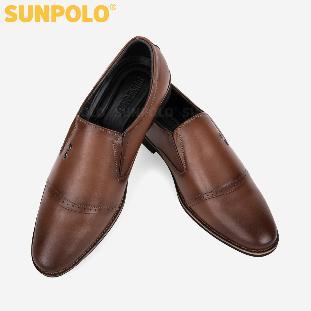 Giày Nam Da Bò Công Sở SUNPOLO SPH309