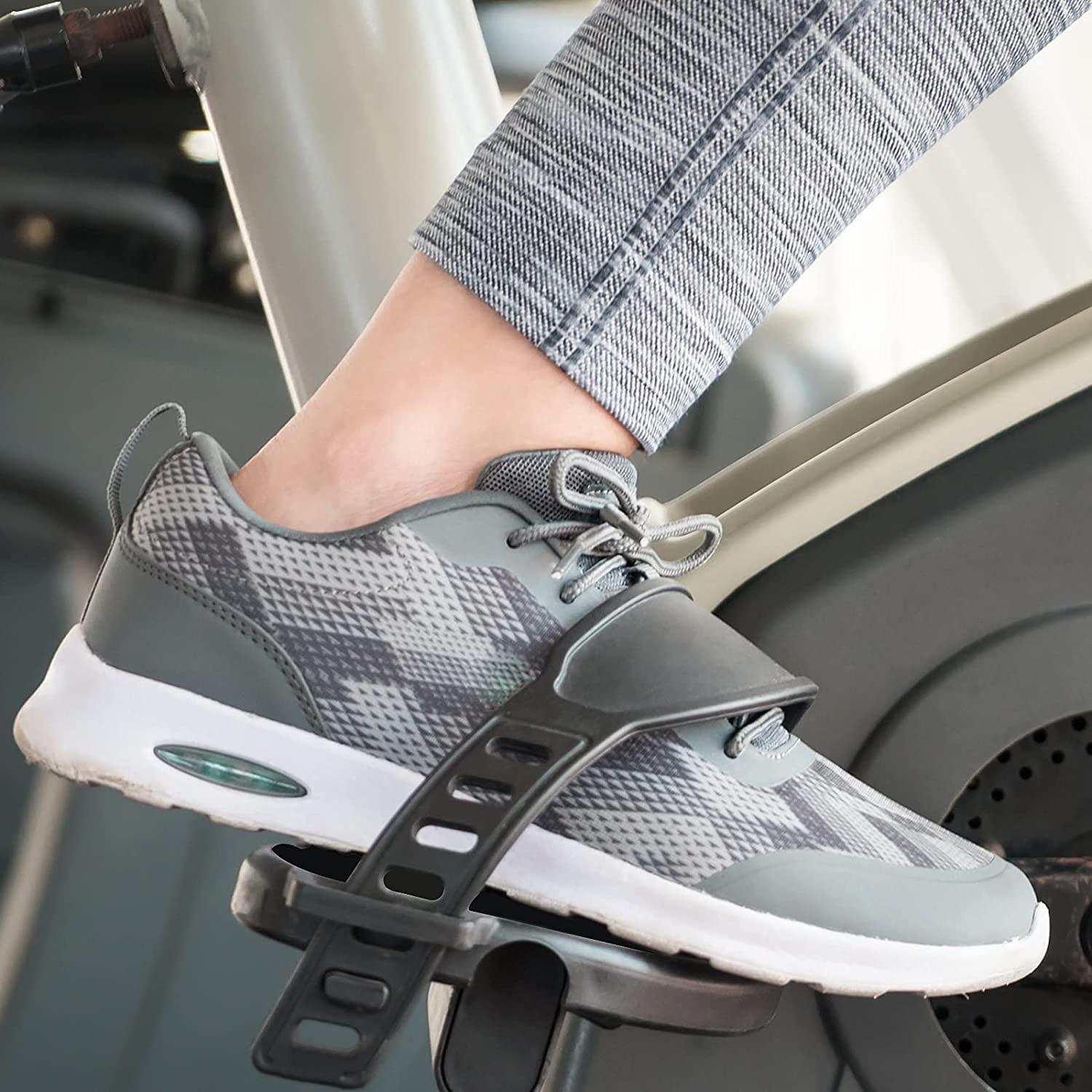 1 cặp bàn đạp xe đạp căn hộ với dây đai cho xe đạp không trượt đứng yên-1/2 inch