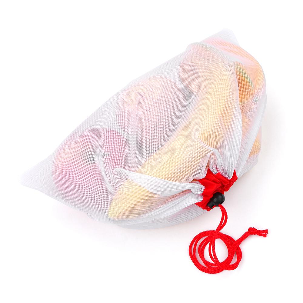 15 cái túi lưu trữ đồ dùng bằng lưới chất lượng cao với 3 kích thước Dễ dàng đóng mở với dây rút