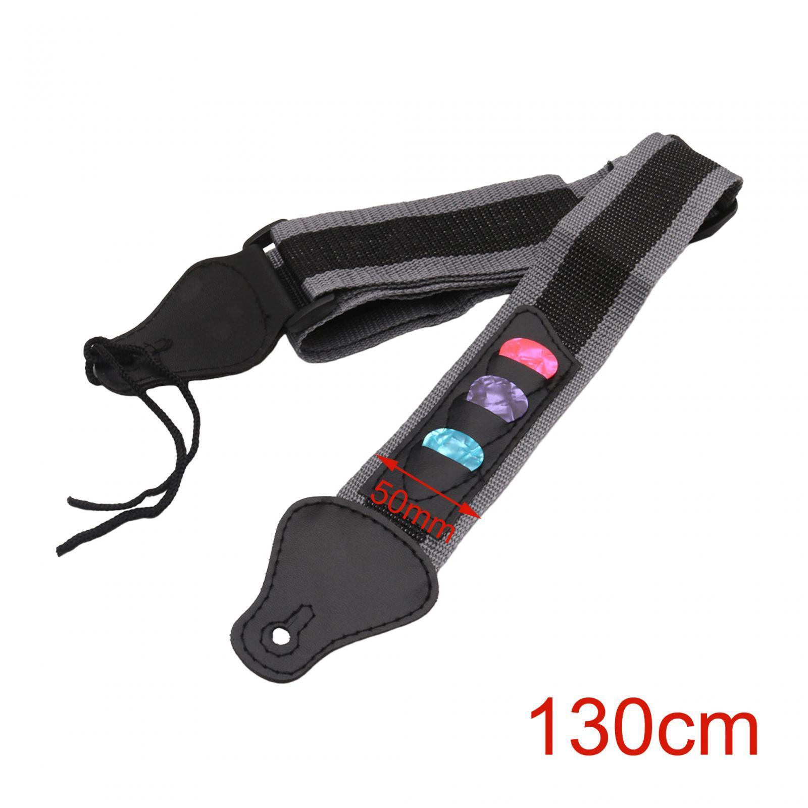 Guitar Strap 90cm-130cm with 3 Guitar Picks Adjustable for Banjos Acoustic Guitar Classical Guitars Electric Guitar Mandolins