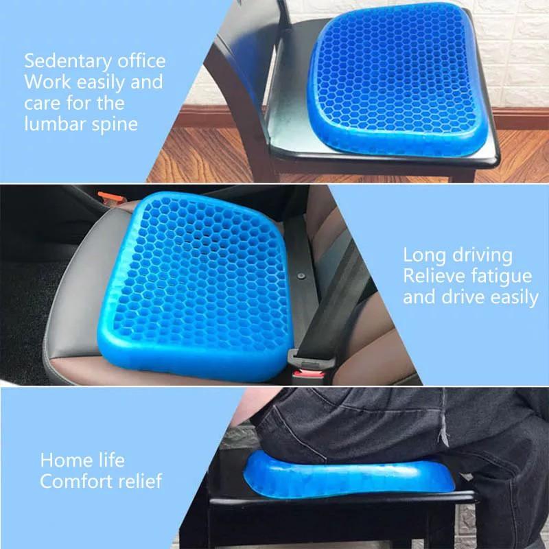 Đệm tổ ong 4D Sitter Gel Flex Silicone tấm lót ghế thoáng khí bảo vệ cột sống chất liệu mềm mại thân thiện