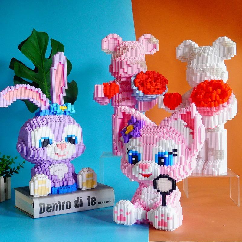 Mô hình 3D con thỏ mô hình lắp ghép đồ chơi xếp hình quà tặng trang trí hình ngộ nghĩnh đáng yêu cho bé LEE Kids