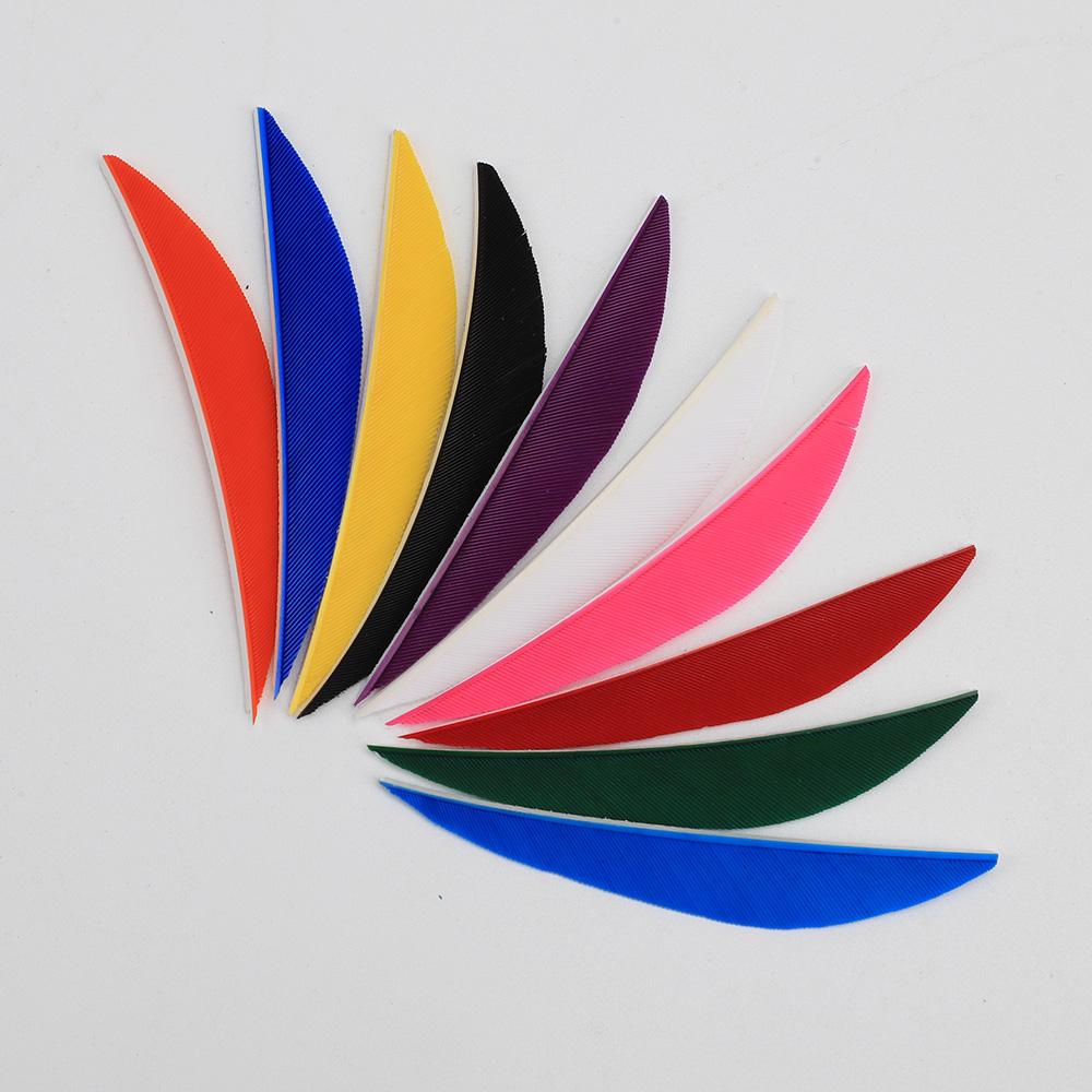 50pcs Archery Arrow Feather 3inch Feathers tự nhiên Feathers Wing Fletching truyền thống Color: Purple