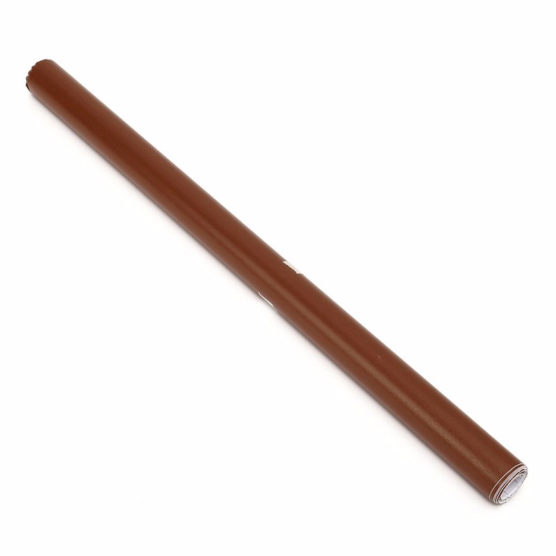 150x50CM Car Interior Sticker Leather Texture DIY Dashboard Trim Sheet - Brown Color
