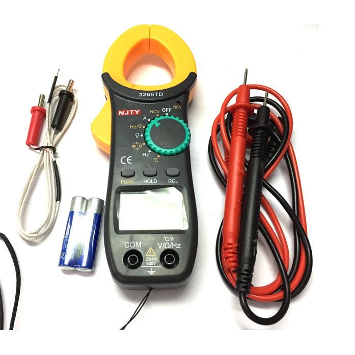 Đồng Hồ Kẹp Dòng NJTY 3266TD Chống Chập Cháy Khi Đo Nhầm Thang Đo Bản Mới Nhất 1991 QVD