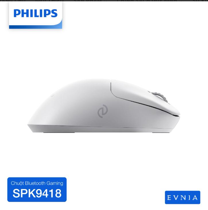 Chuột sạc Bluetooth Gaming Philips EVNIA SPK9418 - Hàng Chính Hãng