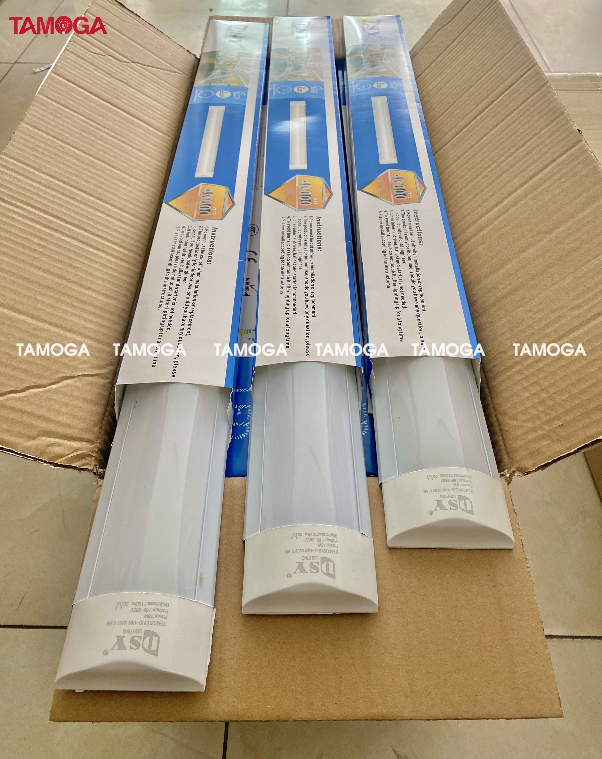 Đèn tuýp led bán nguyệt 0,6m công suất 18w TAMOGA SARASI 4008