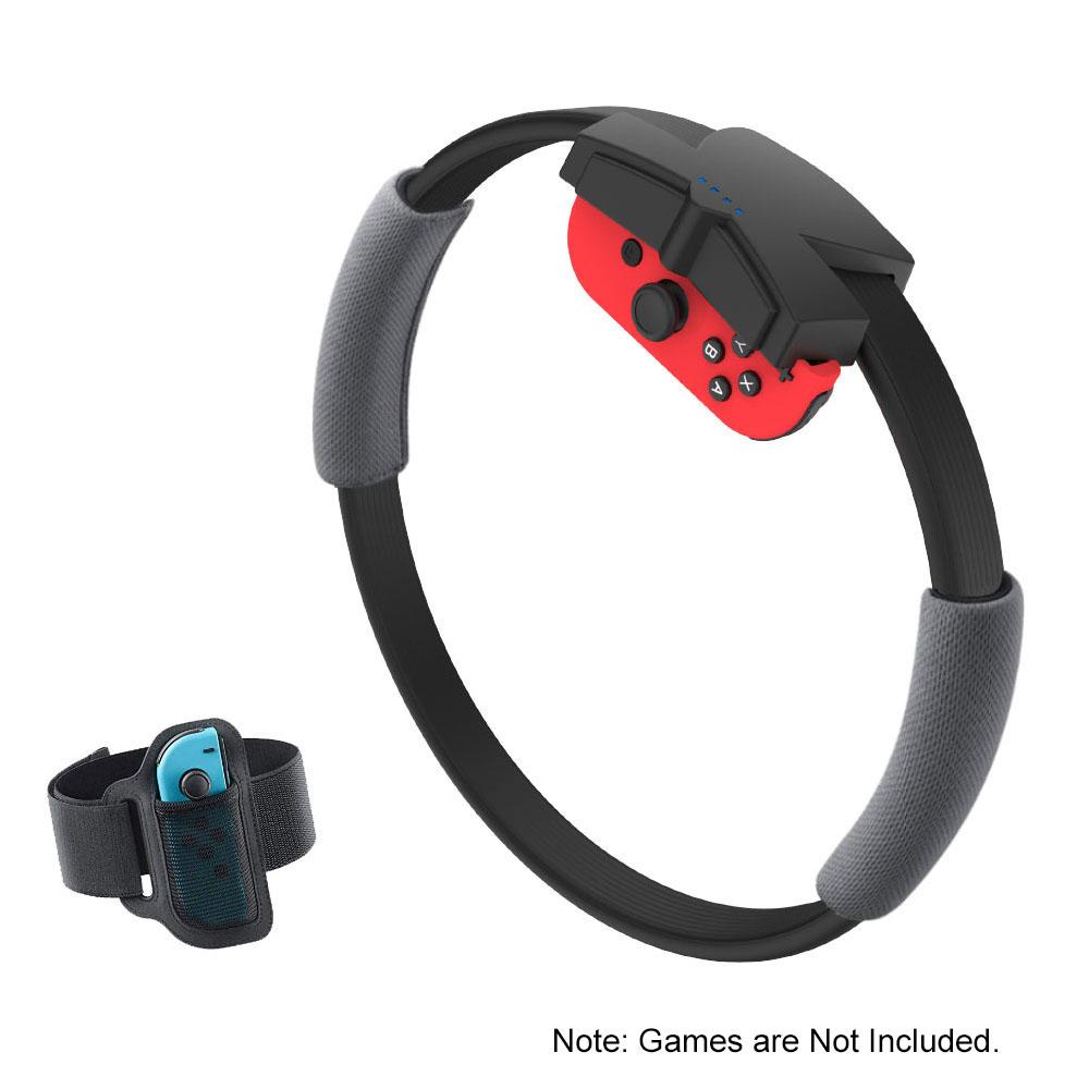 Compatible with Nintendo Switch Ring Fit with Adjustable Elastic Leg Strap Sport Band Adventure Fitness Sensor