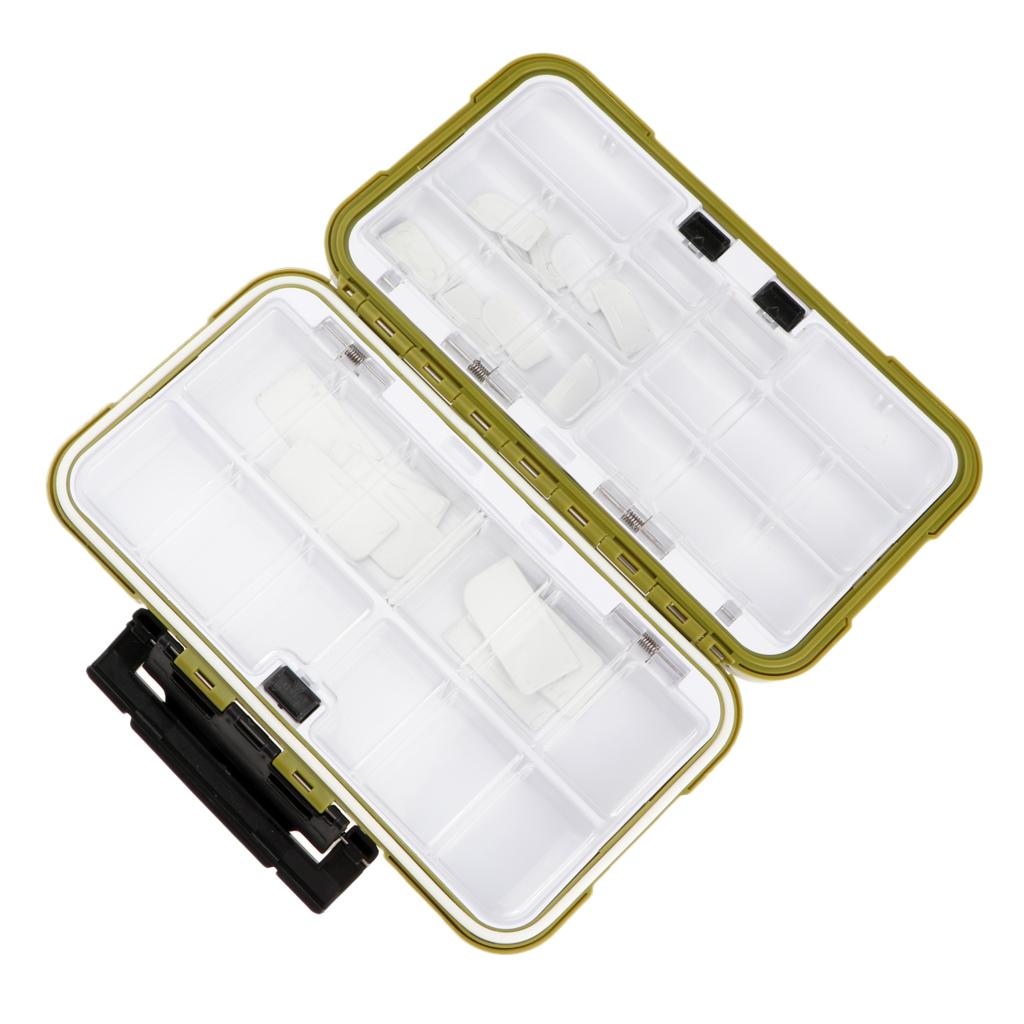 Plastic Fishing Hooks Lures Bait Tackle Storage Organizer Box Case