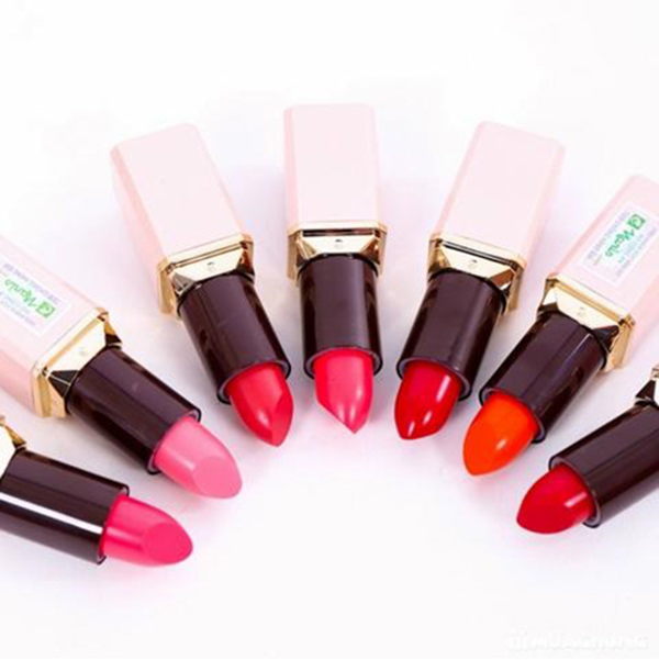 Son lì mềm môi Naris Ailus Smooth Lipstick Long Lasting Nhật Bản 3.7g (#197 Fresh Pink) + Móc khóa
