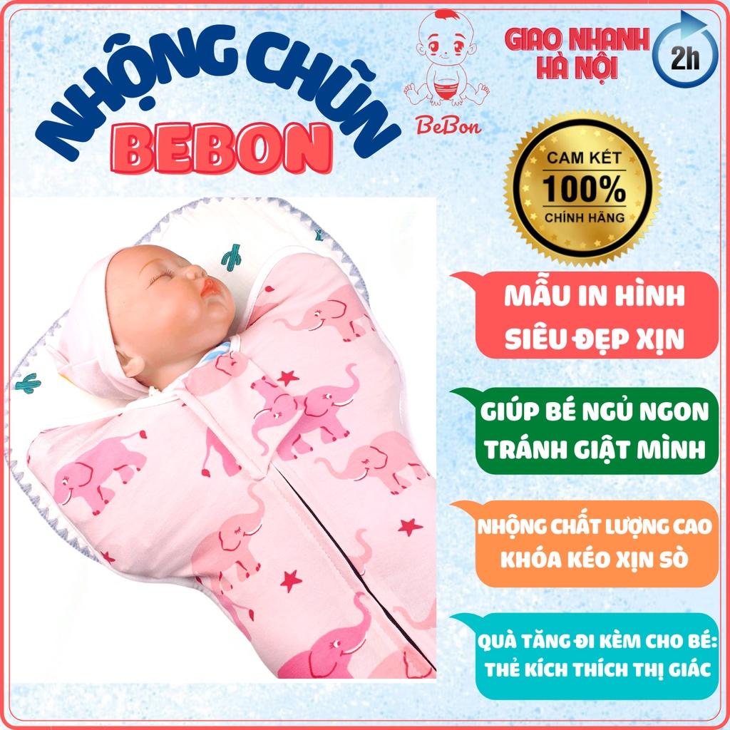 Nhộng Chũn , Quấn Chũn Sơ Sinh Bebon Giúp Con Ngủ Ngon Sâu Giấc-