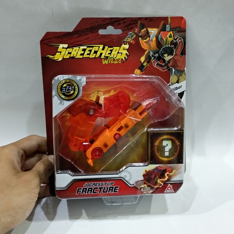 Đồ Chơi Xe Biến Hình Bò Húc Cuồng Hỏa - Screechers Wild YW684203