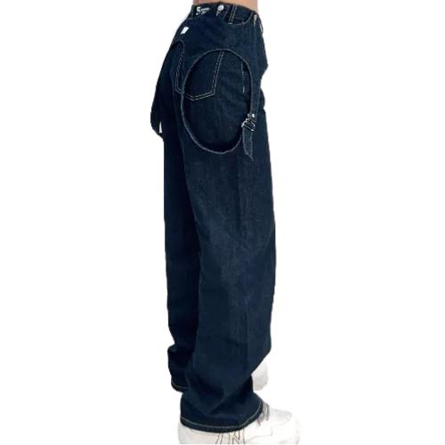 Quần Jean + Áo Yếm Y1_Bộ quần bò nữ + Áo yếm jean siêu đẹp, chất liệu jeans 100% cotton cao cấp | Samma Jeans
