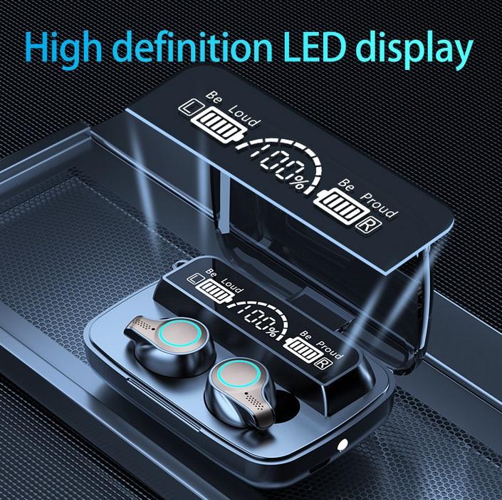Bluetooth Earphones M18 TWS Wireless Headphones Waterproof Sports Touch Control Headset Charging case Stereo Earbuds