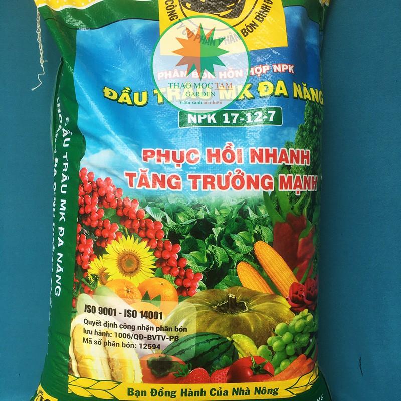 Phân Bón NPK 17-12-7 Đa Năng Đầu Trâu – Phục hồi nhanh và tăng trưởng mạnh cho cây trồng