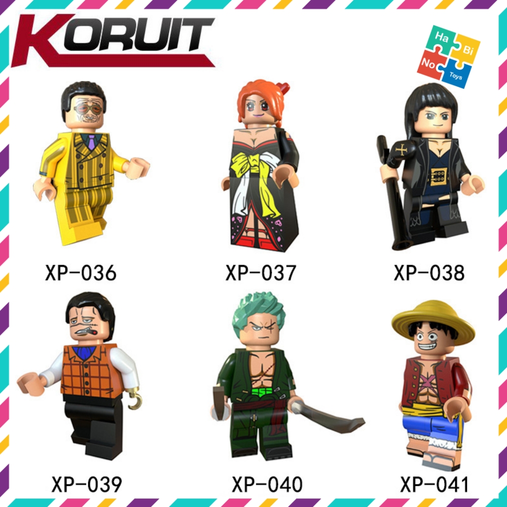 Minifigures One Piece Lắp Ráp Mô Hình Nhân Vật Hoạt Hình Luffy Truyện Tranh Nami Usopp KT1088