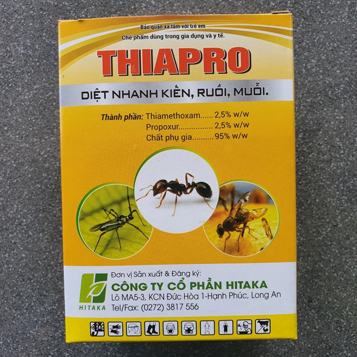 Thuốc trừ kiền, ruồi , muỗi, mối Thiapro 10gr
