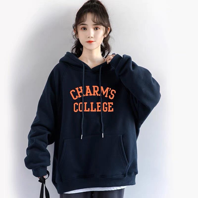 Áo hoodie unisex vải nỉ bông mũ 2 lớp,Áo hoodie Miuzi 2 Màu DT043