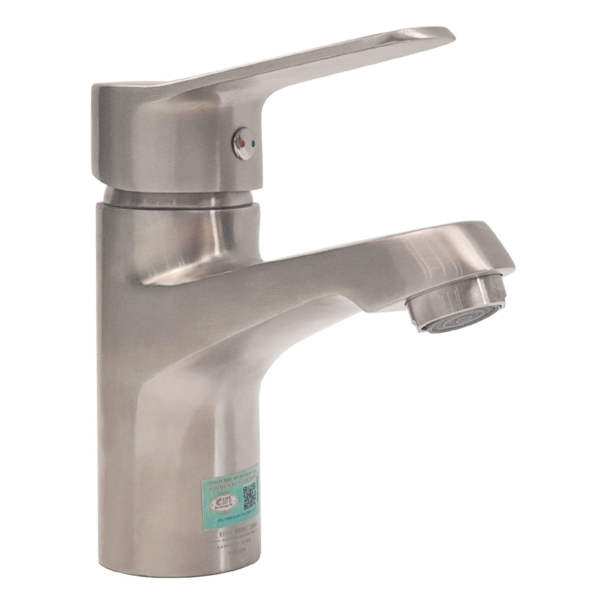 Vòi Lavabo nóng lạnh Inox SUS 304 Chrome Eurolife EL-1502