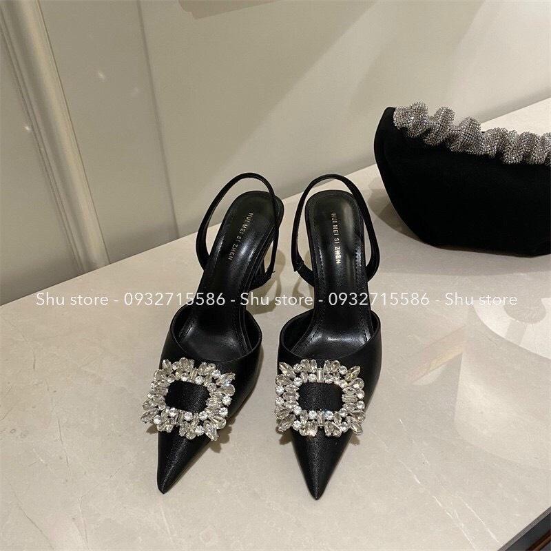 SANDAL KHÓA VUÔNG ĐÍNH ĐÁ - 2113 - THỜI TRANG NỮ SHU STORE