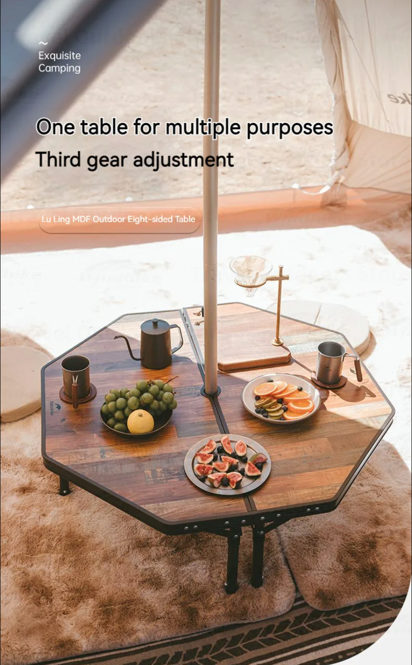 Bàn dã ngoại xếp gọn 8 cạnh MDF Naturehike CNH22JU040