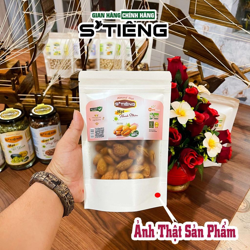 500Gr Hạt Hạnh Nhân Mỹ Mõng Vỏ Rang Bơ STIENG Giòn Ngon Giàu Dinh Dưỡng