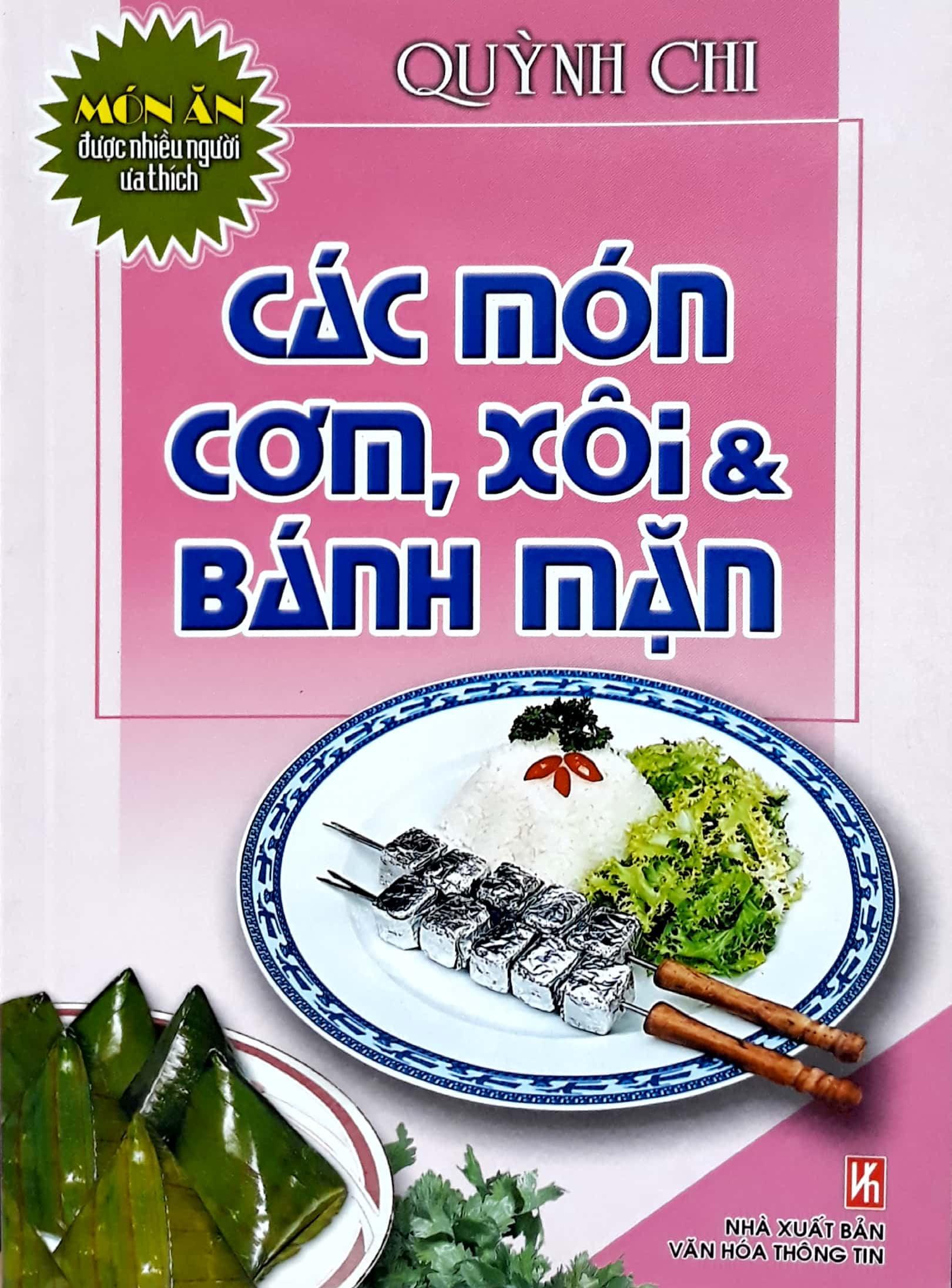Sách Các Món Cơm, Xôi Và Bánh Mặn