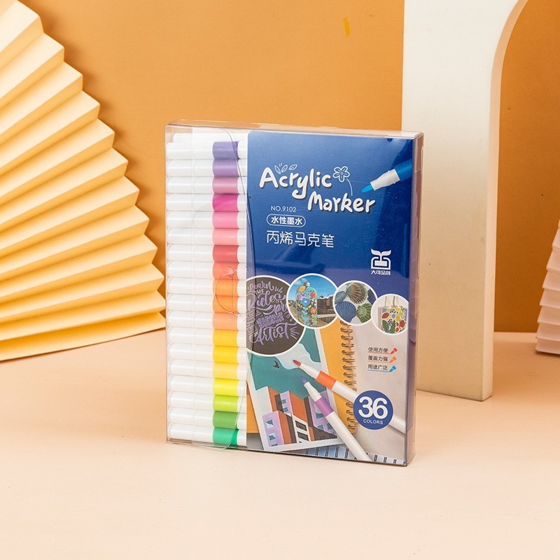 Bộ Bút Màu Acrylic Marker Chống Nước Vẽ Trên Mọi Chất Liệu