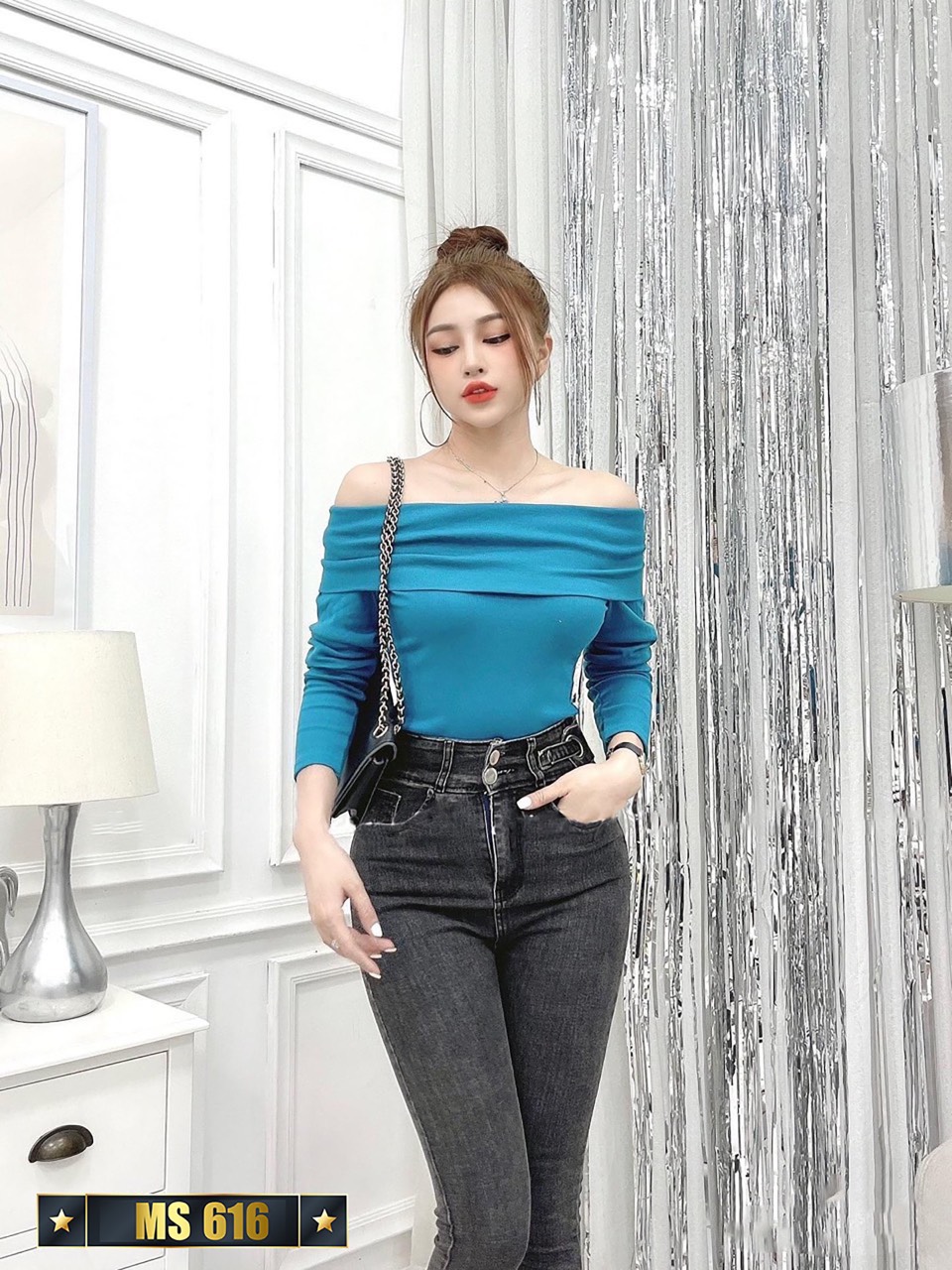 Quần jean nữ Lưng Cao Julido Store, chất jean co dãn 4 chiều ống ôm chân mẫu Ms616