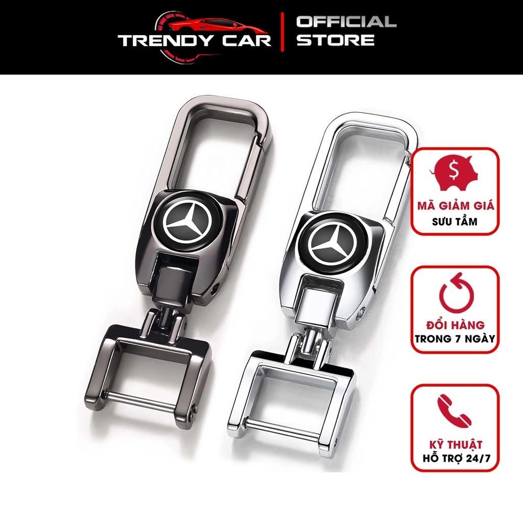 Móc chìa khóa xoay xe oto 360 - Móc xoay các mẫu có gắn logo hãng Huyndai,Kia, Honda, Mec, Mazda, Toyota, Lexus, BMW - Peugeot