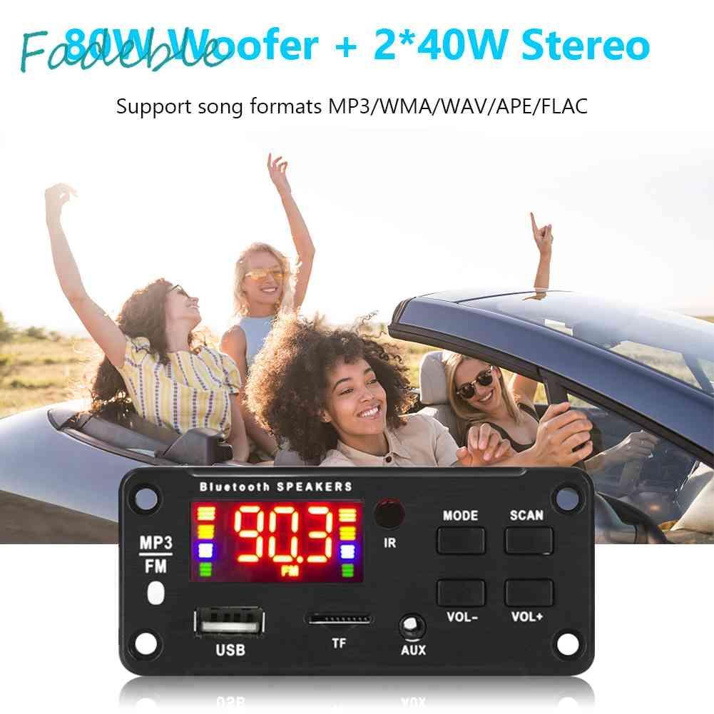 Bản Mạch Giải Mã Máy MP3 12V Bluetooth 5.0 2 X 40W 80W Chuyên Dụng Cho Xe Hơi
