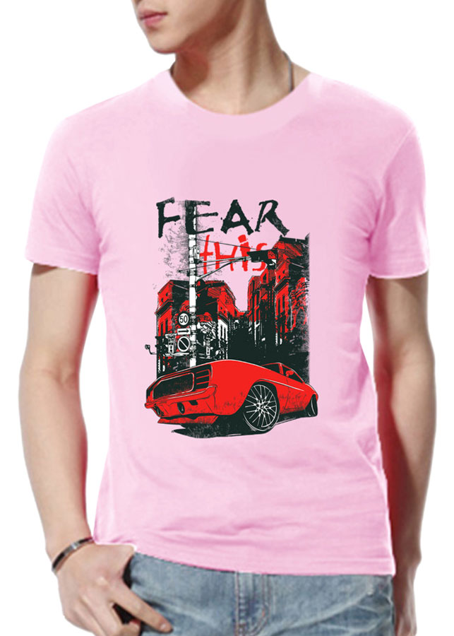 Áo Thun Nam Hạnh Phúc Cổ Trần Tay Ngắn Fear