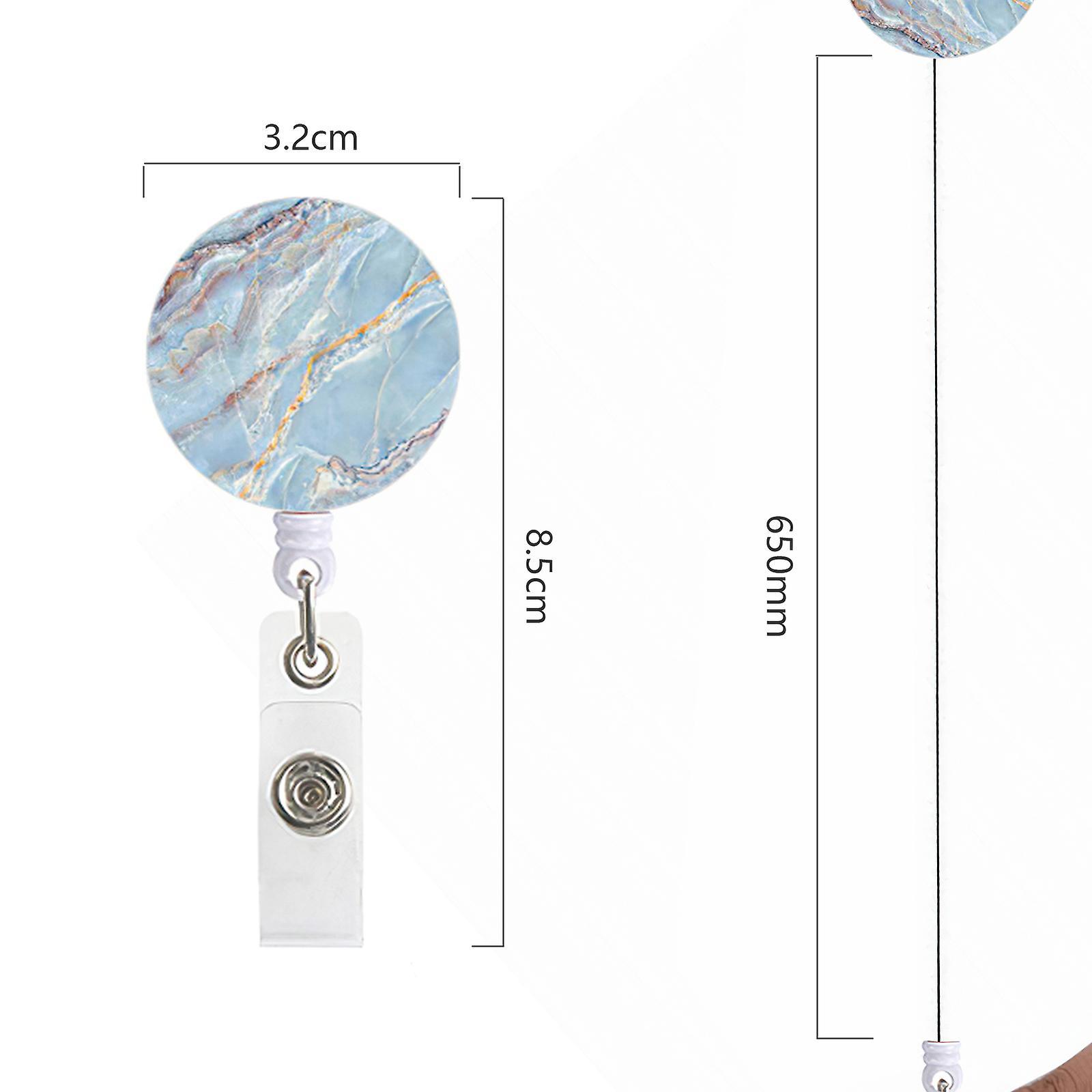 4 PCS có thể thu vào BADGE BADGE CLIP Chủ trang trí cho thẻ tên ID, nhân viên văn phòng, y tá bác sĩ