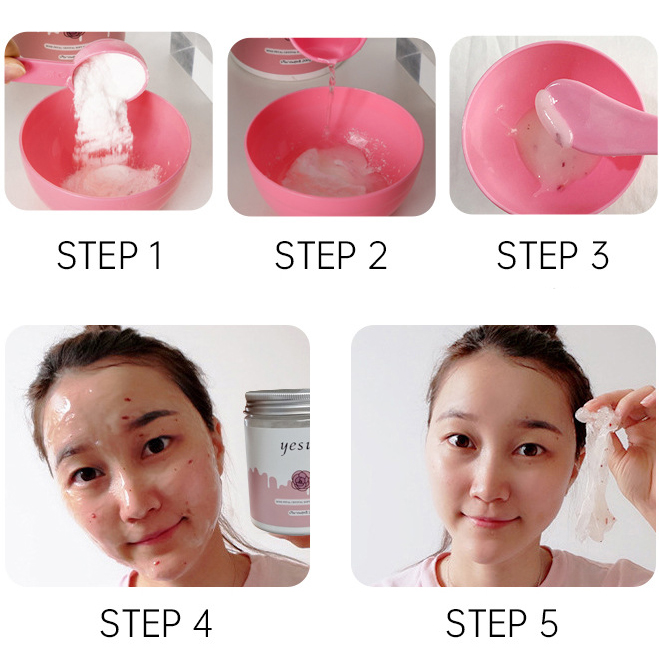 Bột mặt nạ hoa hồng trắng da giảm nám Yesus Rose Mask Powder Thái Lan 200g