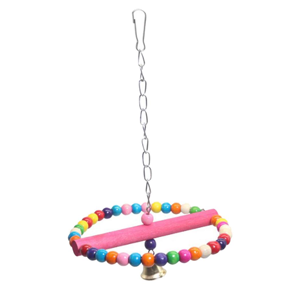 Parrot Swing Chewing Toys for Perches Hanging Cage Toys for Cockatiels Finches
