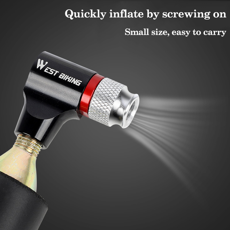 Máy bơm xe đạp WEST BIKING di động bằng kim nhôm siêu nhẹ