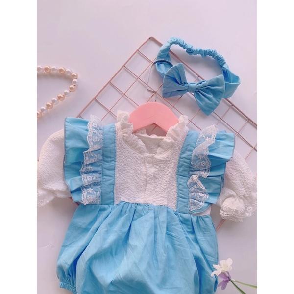 Body bé gái ̣̆ ̀ LINA KIDS Body xanh dương blue