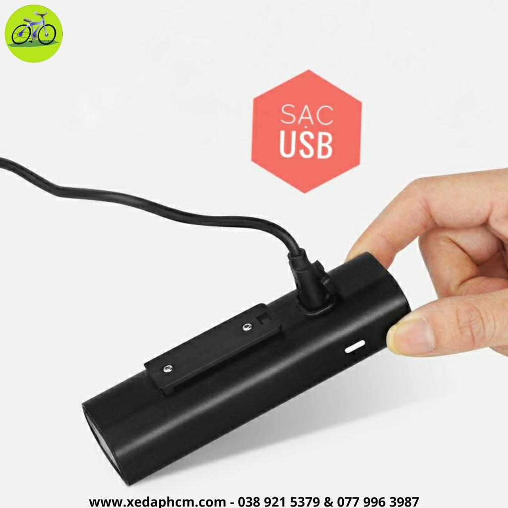 Đèn xe đạp siêu sáng chống nước với độ bền cao, Sạc USB pin 2000mAh