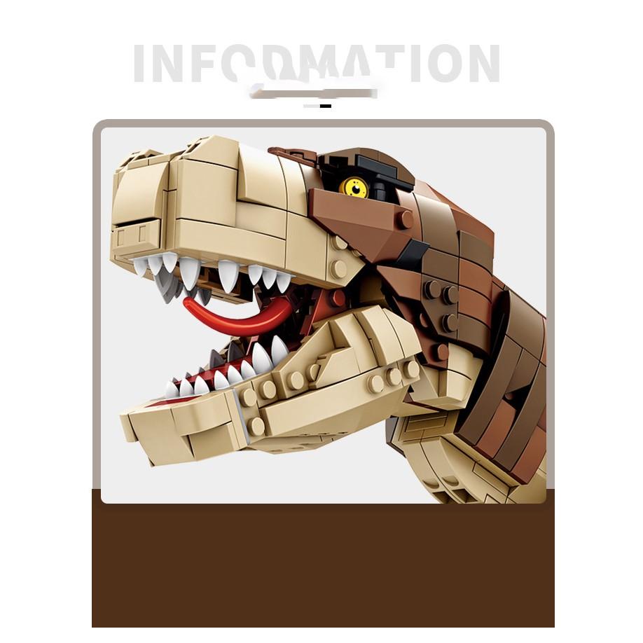 Đồ chơi lắp ráp Khủng long bạo chúa T-rex - Panlos 611001 T-Rex Dinosaur - 1813 Mảnh ghép