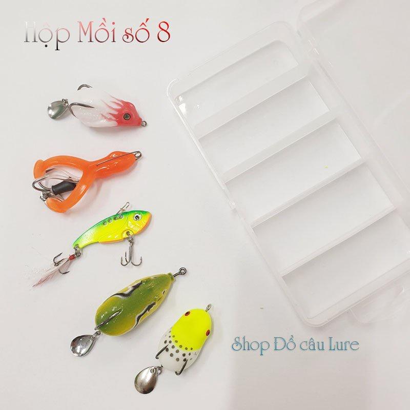 Hộp mồi - Hộp mồi câu lure nhạy cá bao gồm câu nổi và chìm câu cá lóc, sộp và các loại cá ham ăn hop08