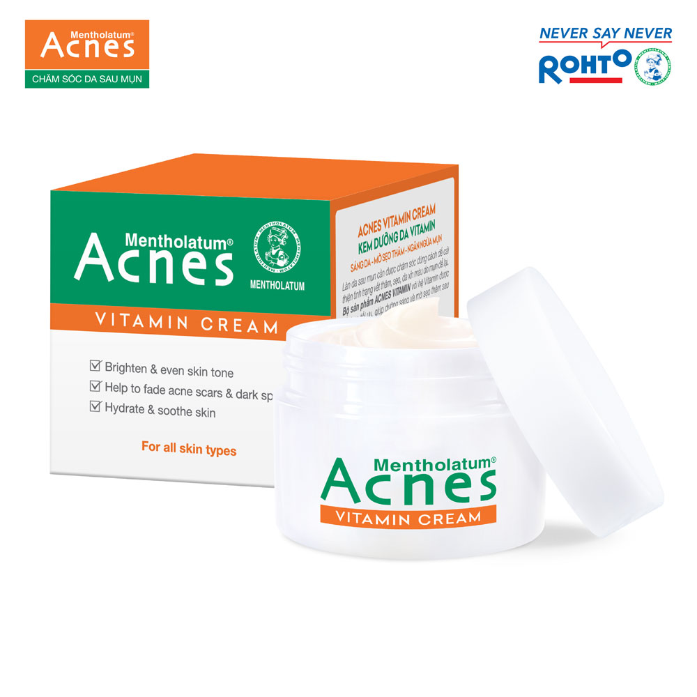 Kem dưỡng vitamin làm sáng da mờ sẹo thâm Acnes Vitamin Cream 50g