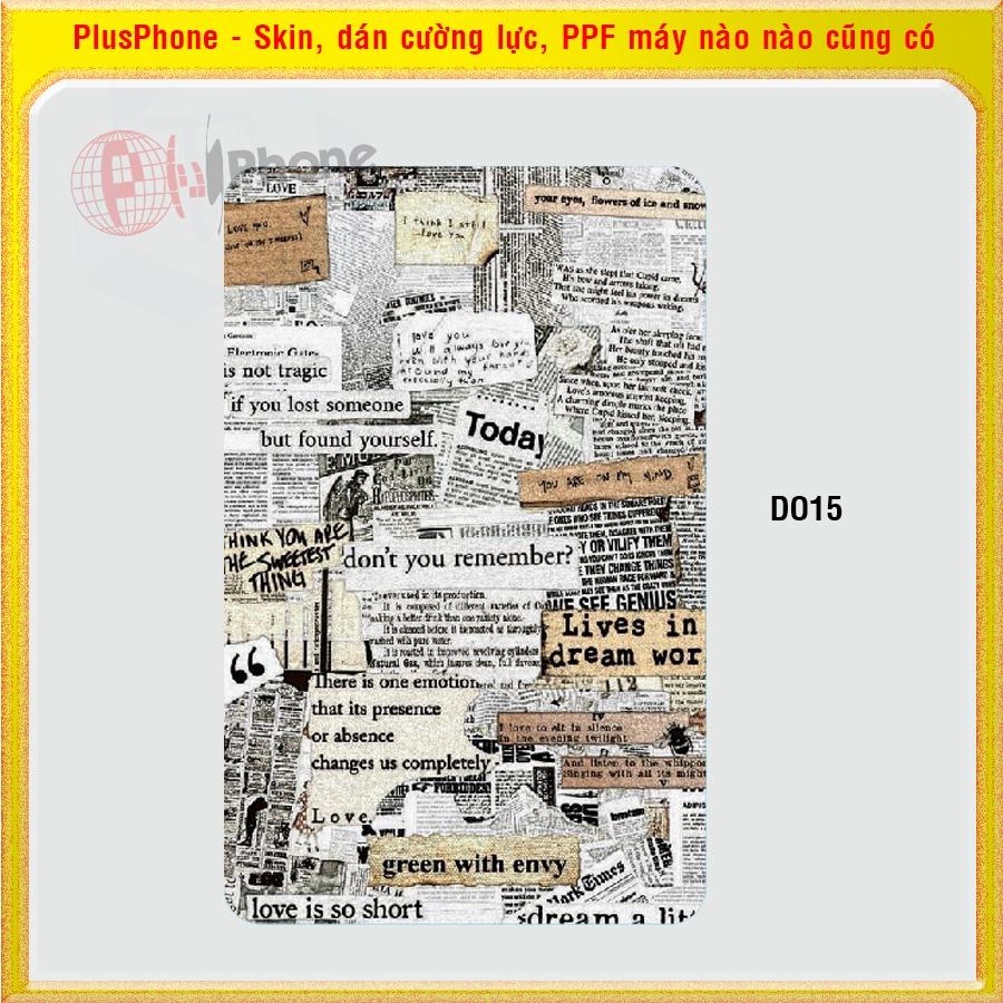 Dán Skin cho mặt sau iPad Mini 6 2021 8.3 inch nhiều mẫu hot, độc lạ