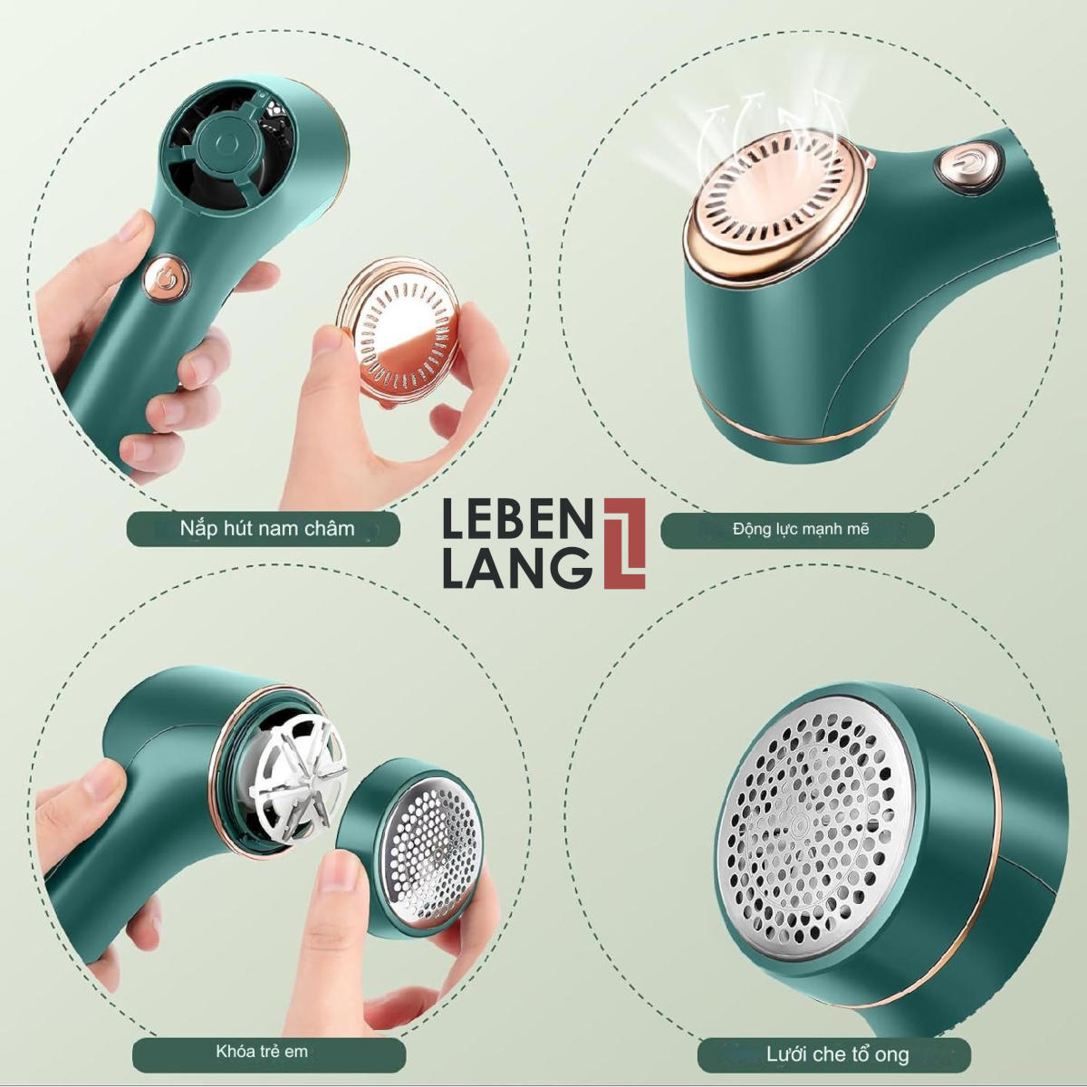 Máy cắt lông xù Lebenlang Zuhause basics ZB079-G hàng chính hãng