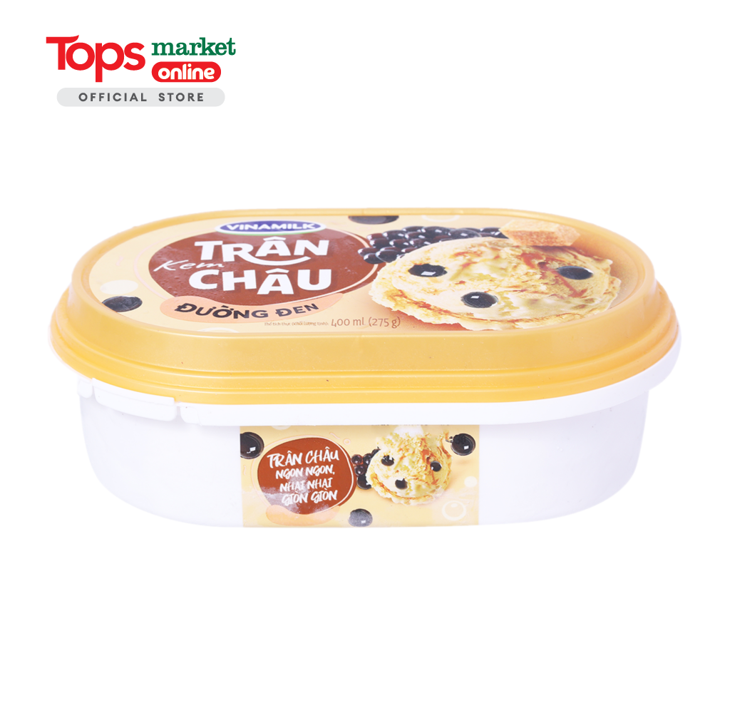 Kem Hộp Vinamilk Trân Châu Đường Đen 400ML