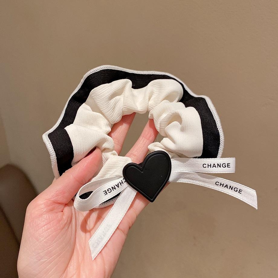 PK774 Bộ sưu tập hoàng gia - Scrunchies, kẹp tóc, nơ buộc tóc tông be, gắn ruy băng và đính đá nhiều lớp sang chảnh