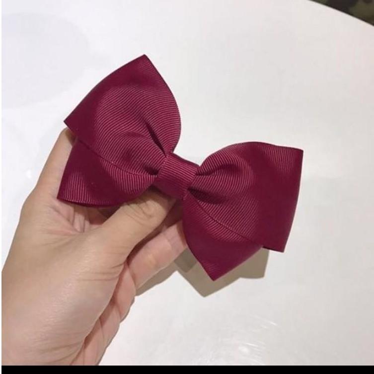 Kẹp tóc nơ gân - cột tóc nơ gân Hàn Quốc dễ thương
