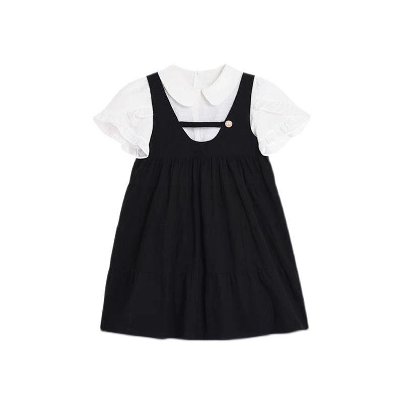 DONGSHOP Sen sữa ngọt ngào phong cách thiếu nữ nghệ thuật sinh tiên sữa fufu người đàn ông nhỏ màu cam trà nghỉ cao cấp váy